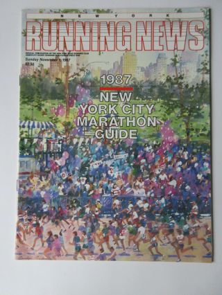 1987 York City Marathon Guide Running News