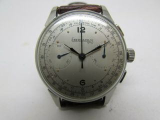 Vintage Eberhard Chronograph Mechanical Valjoux Movement 38mm Men Watch