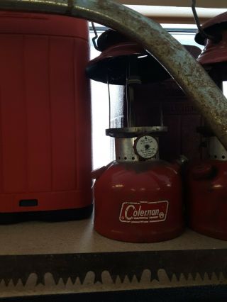 Vintage Coleman 200a Red Lantern Sunshine Of The Night - 10 - 1965 -