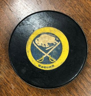 Vintage Buffalo Sabres Game Hockey Puck Nhl Approved Viceroy