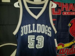 1980s Drake Bulldogs Basketball Jersey 53 Powers Team Issued Jersey Size 46