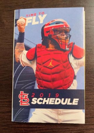 2019 St.  Louis Cardinals Baseball Pocket Schedule 4 Yadier Molina - Mlb
