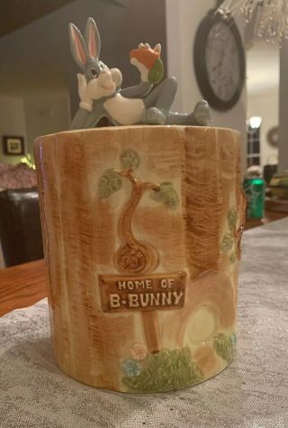 Rare Vintage Warner Bros.  Ceramic Bugs Bunny Cookie Jar - Rare 1981