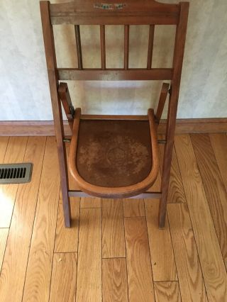 Vintage Child’s Wooden Folding Chair.  25” High X 14” Wide