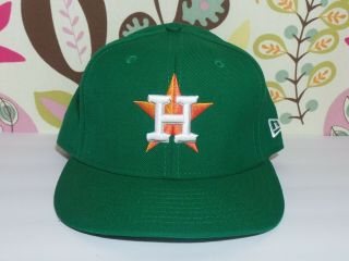 Houston Astros Game Baseball Hat Cap All Green Era Player 58