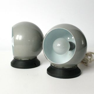2 Danish Abo Randers Ny Mag Ball Sphere Lamp Magnetic Wall Sconce Bedside Retro