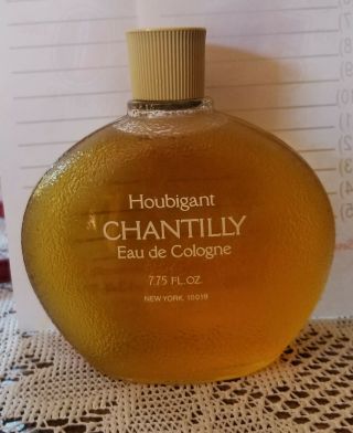 Vintage Bottle Of Houbigant Chantilly Eau De Cologne Perfume 7.  75oz