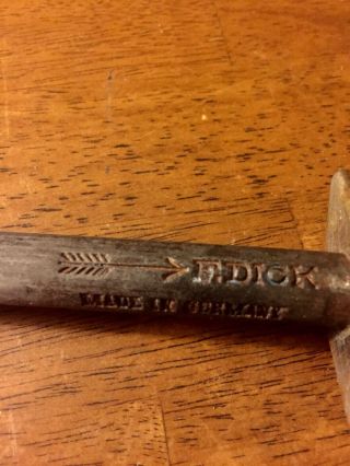 Rare Vintage F Dick Arrow butchers sharpening steel 2