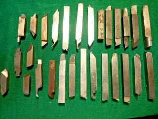 28 - - 3/8 " Lathe Cutting Tool Bits Cutters Machinist Tools,  Vintage