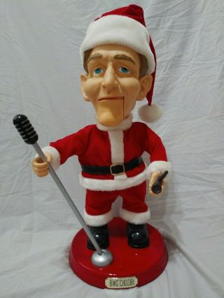 Vintage Bing Crosby 19 " Animated Singing Santa Christmas Doll