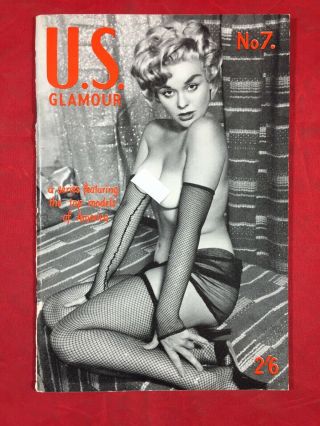 Vtg 50’s Harrison Marks U.  S.  Glamour Mag No.  7 Nude Spicy Risqué Girlie Pinups