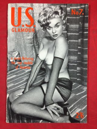 Vtg 50’s Harrison Marks U.  S.  Glamour Mag No.  7 Nude Spicy Risqué Girlie Pinups 2
