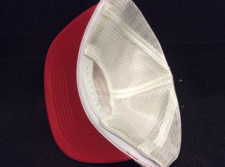 NOS Vtg 70s Red Man Chewing Tobacco America Chew Mesh Trucker Hat PATCH Snapback 3