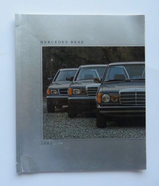1983 Mercedes Benz Full Line Brochure 240 300 380 Vintage