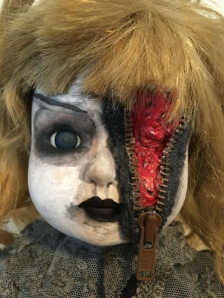18  Vintage Doll Ooak Gothic Horror Halloween Creepy Hand Painted Scary