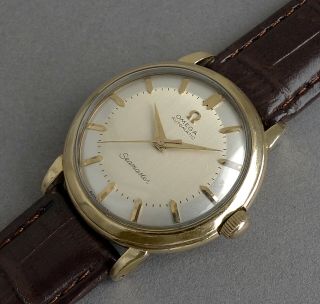 Omega Seamaster 14k Gold Filled Vintage Gents Automatic Bumper Watch 1952