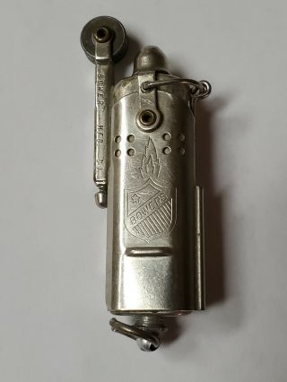 Vintage Wwii Era Bowers Sure Fire Trench Cigarette Lighter Kalamazoo Mich.