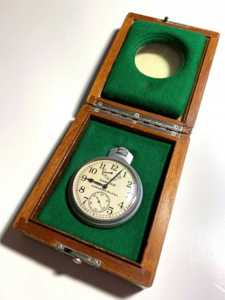 Hamilton Model 22 Marine Chronometer Deck Watch - Orig Wood Box - Price Lowered