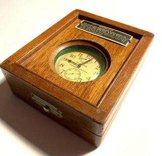 Hamilton Model 22 Marine Chronometer Deck Watch - Orig Wood Box - Price Lowered 2
