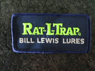 Vintage Fishing Patch - Rat - L - Trap Bill Lewis Lures - 4 X 2 Inch