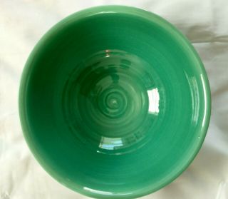 Antique Rookwood Pottery Arts & Crafts 1919 Large Green Hand - Turned Bowl