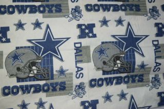 Vintage Nfl Dallas Cowboys Team Polyester/nylon Blanket Throw Fabric