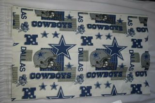 Vintage NFL Dallas Cowboys Team Polyester/Nylon Blanket Throw Fabric 2