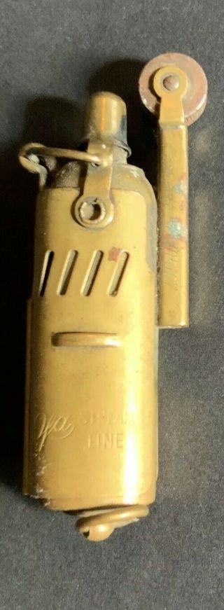 Vintage Brass Ww2 Imco No 4000 Made In Austria Stream Line Trench Lighter As - Is