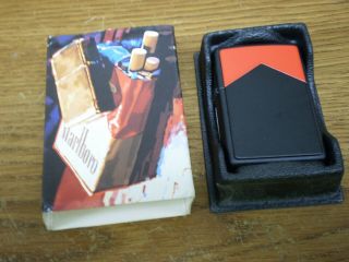 Unfired 1997 Zippo Marlboro Red Roof Cigarette Lighter N Box Sleeve Usa
