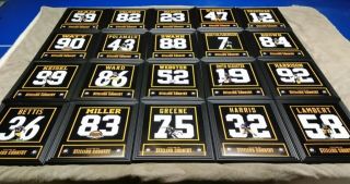 Pittsburgh Steelers Framed 8x10 Jersey Photo Bettis Swann Blount Ward Ham Miller