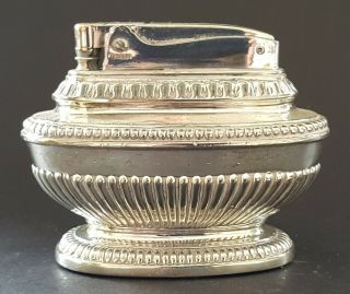 Ronson Queen Anne silver plate electroplate vintage Art Deco antique lighter 2