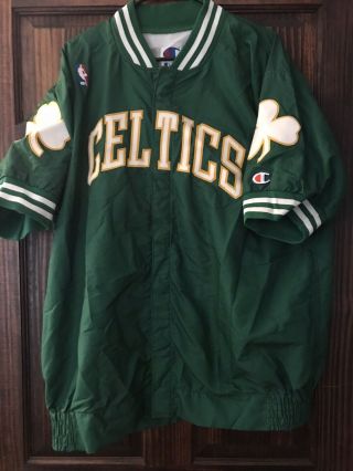 Circa 1993 - 1994 Boston Celtics Game Warm Up Jacket Worn My Conlon