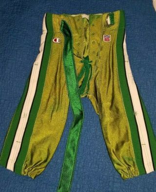 York Jets 1993 Game Worn Pants,  Belt Nfl Player Issue Size 26 Champion