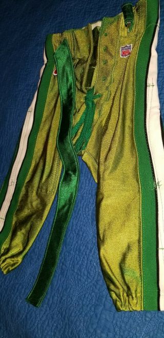 York Jets 1993 Game Worn Pants,  belt NFL player issue size 26 Champion 2