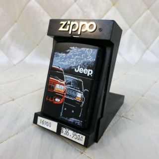 Zippo Lighter Jeep Cherokee 1999 Xv W/ Plastic Case Needs Flint