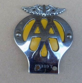 Vintage A.  A.  Motorcycle Badge 1956–67