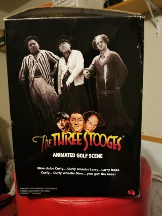 Vintage The Three Stooges Animated Golf Scene by Gemmy 2002 NRFB 3