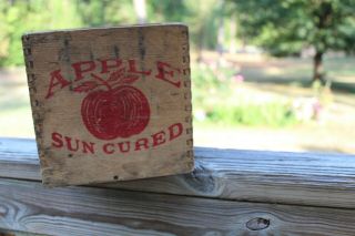 Vintage Apple Dovetail R J Reynolds Winston Salem Nc 8 Plug Tobacco Wood Box