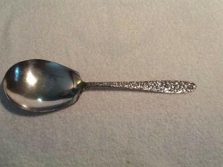Vtg National Silver Co.  NARCISSUS 1935 Silverplate Serving Spoon,  5 Soup Spoons 3