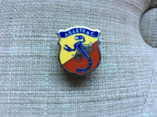 Vintage Abarth & C Enameled Car Badge Pin