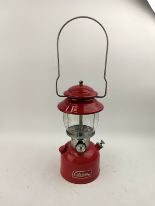 1979 Vintage Coleman 200a Red Lantern Dated 8/79 With Globe