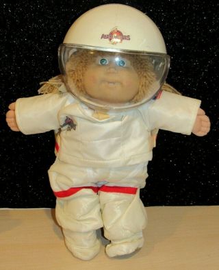 Vintage Cabbage Patch Kid Young Astronaut Doll 1986 Coleco Blonde Hair Nasa
