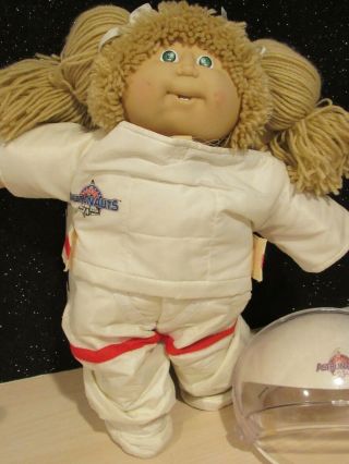 Vintage Cabbage Patch Kid Young Astronaut Doll 1986 Coleco Blonde Hair NASA 3