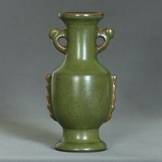 A Chinese Tea Glaze Porcelain Vase Qing Dynasty Yongzheng Mark