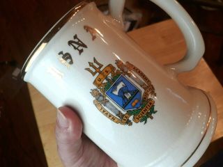 Vintage United States Naval Academy Mug Beer Stein Crest Usna