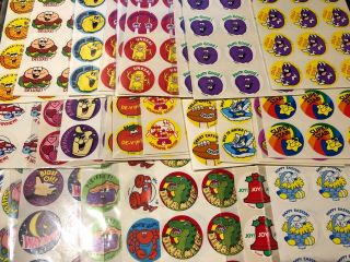 Choose 1 Vtg Vintage Glossy Trend Scratch & Sniff Sheet Or Partial Stickers Rare