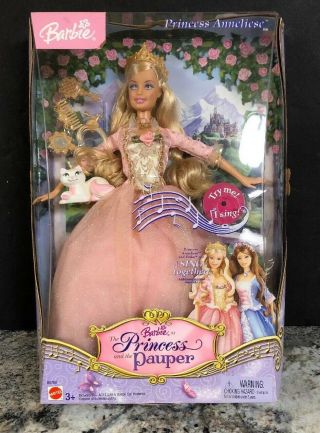 The Princess And The Pauper Princess Anneliese Mattel Barbie 2004