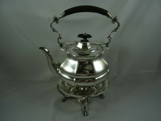 Stunning Solid Silver Kettle On Stand,  1920,  1262gm