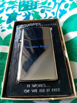 1971 Vintage Slim Zippo Never Been Fueled Fully