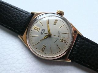 Elegant Rare Vintage GUB GLASHUTTE 60.  1 Men ' s dress watch from the 1950 ' s years 3